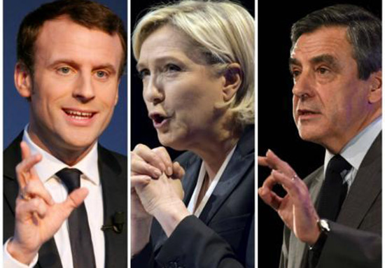 France/Présidentielle: Macron et Le Pen bien installés en tête, devant Fillon
