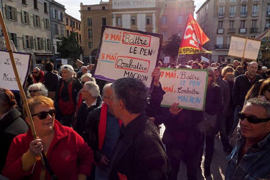 Macron et Le Pen face à des manifestations d’un 1er mai très politisé
