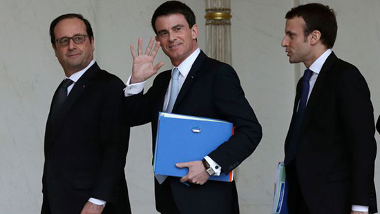 France: départ du dernier gouvernement du quinquennat Hollande
