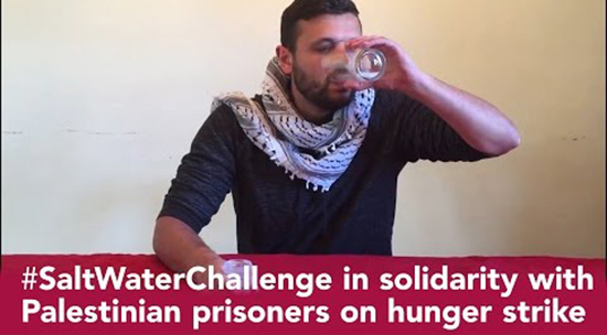 #SaltWaterChallenge: Le défi des internautes en soutien aux prisonniers palestiniens