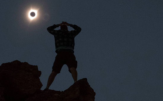 Eclipse totale du Soleil aux Etats-Unis.