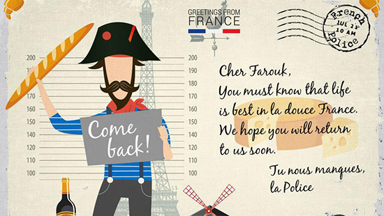Europol envoie des cartes postales aux criminels les plus recherchés.