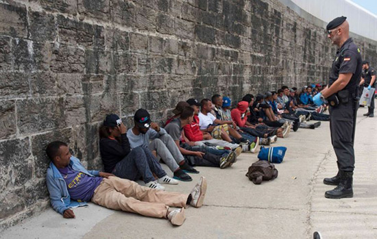Forte hausse de l'arrivée de migrants en Espagne.