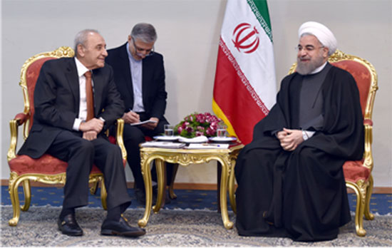 Lors d’un entretien avec Berry, Rohani salue «les liens solides avec le Liban»
