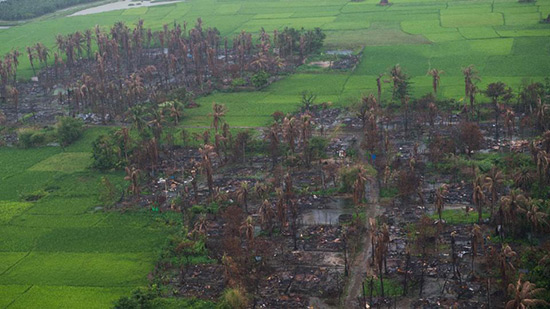 Birmanie: des dizaines de villages rohingyas rasés au bulldozer, selon HRW.
