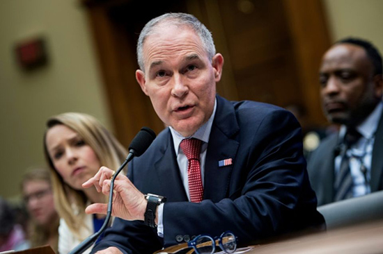 Le chef de l’Agence américaine de protection de l’environnement (EPA), Scott Pruitt