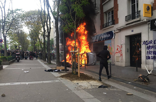 Défilé du 1er mai à Paris: 109 personnes en garde à vue
