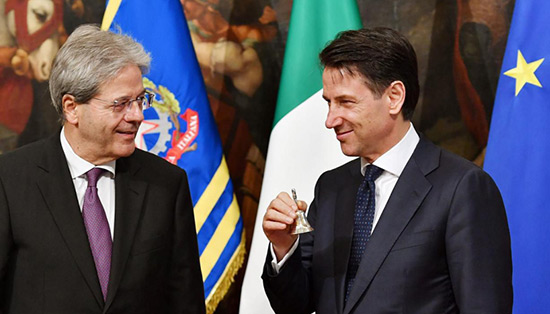 Italie: le nouveau chef du gouvernement Giuseppe Conte prête serment