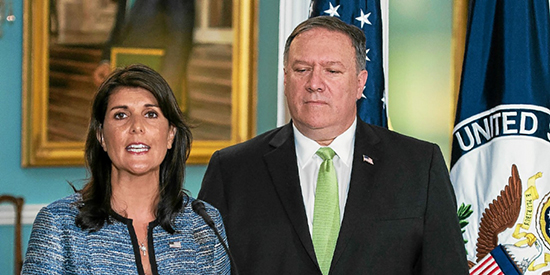 Les États-Unis se retirent du Conseil des droits de l'Homme de l'ONU