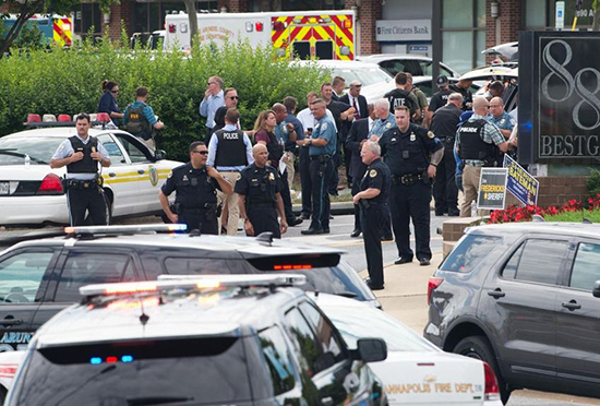 Fusillade dans un journal aux États-Unis: cinq morts et deux blessés