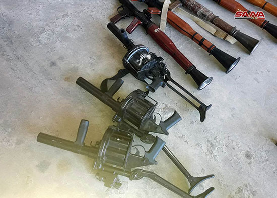 Des munitions abandonnées par les terroristes découverts à Quneitra