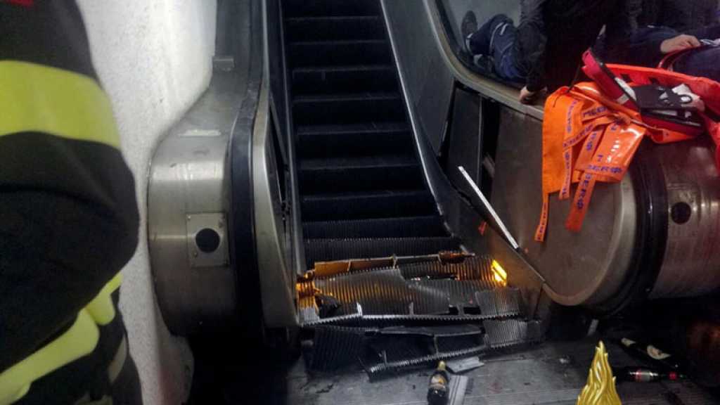 Rome : une vingtaine de blessés dans un terrible accident d’escalator dans le métro