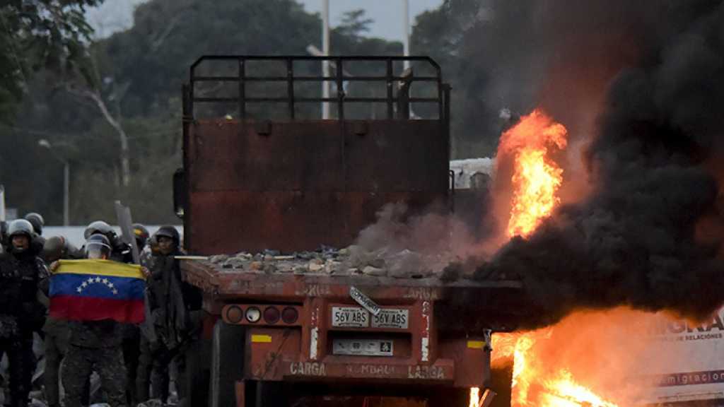 Médias : incendie d’un camion « d’aide humanitaire » par Maduro, une « fausse info » selon le NYT