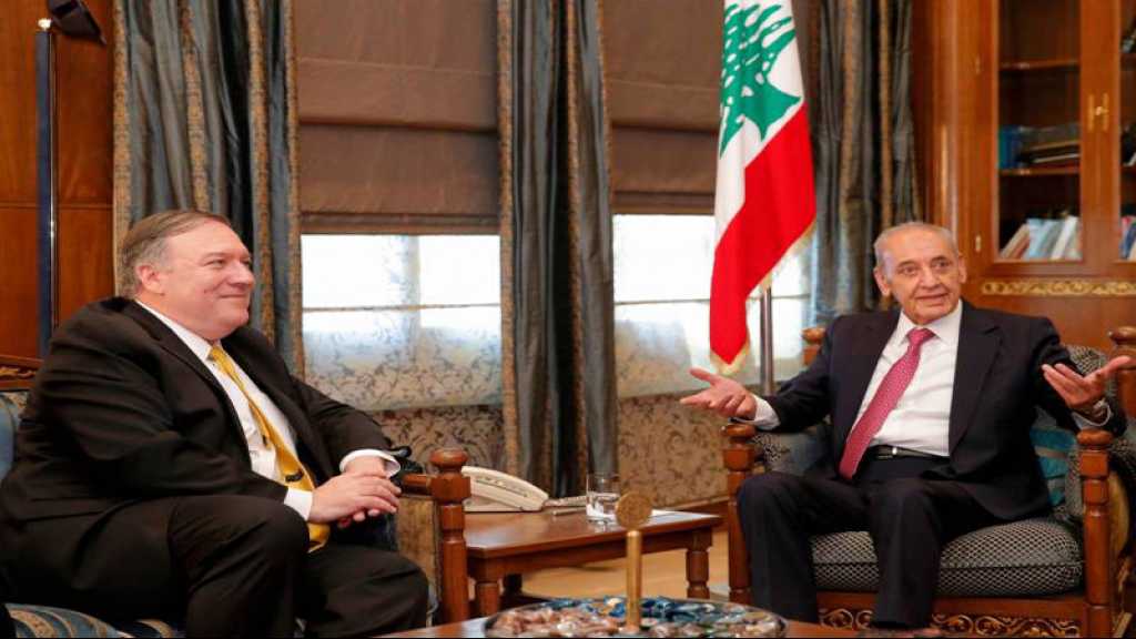 Berry à Pompeo: Le Hezbollah est un parti libanais