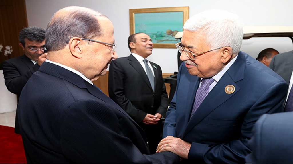 Deal du siècle: Abbas remercie Aoun pour ses positions «historiques et courageuses»