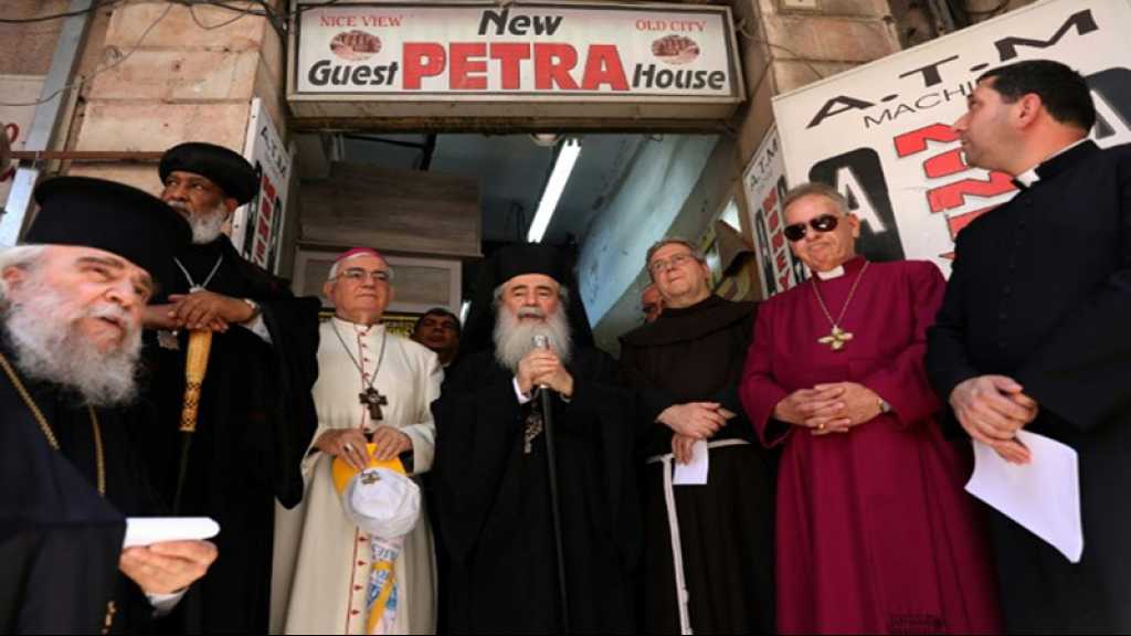 Des Eglises protestent contre l’acquisition de biens par des colons israéliens à al-Qods