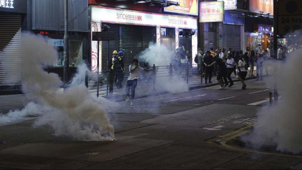 Hong Kong: nouvelle manifestation, tirs de gaz lacrymogène