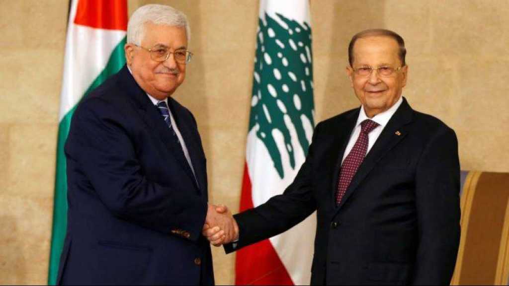Deal du siècle: Aoun affirme à Abbas la solidarité du Liban avec les Palestiniens