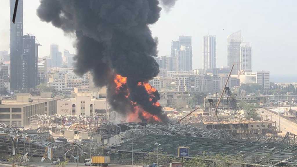 Énorme incendie au port de Beyrouth, plus d’un mois après la catastrophe