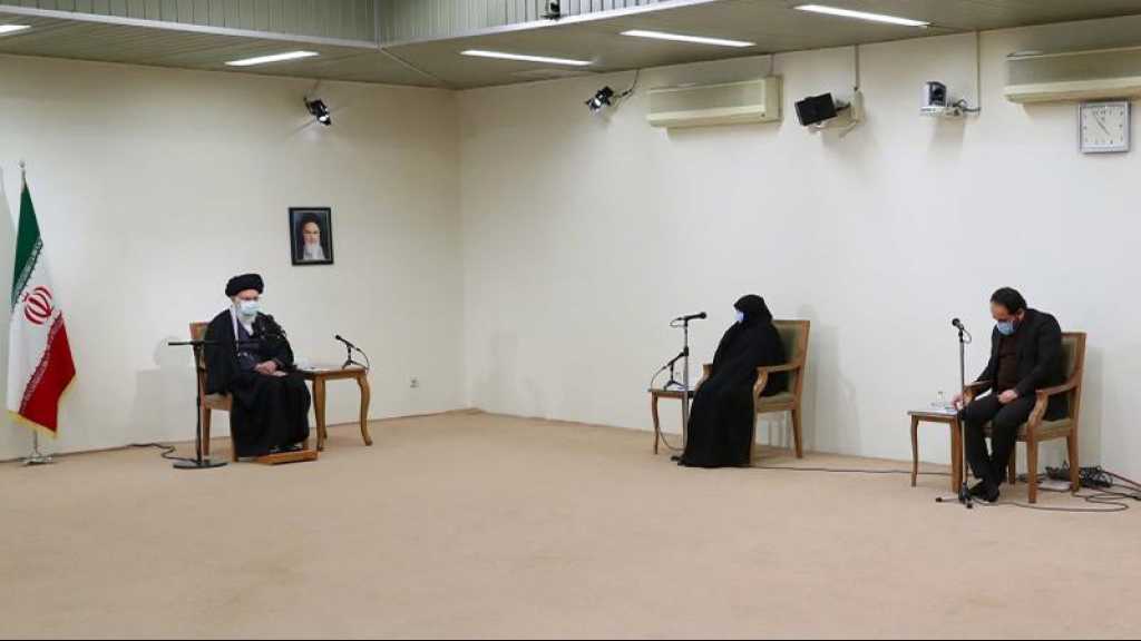 Rencontre de la famille du scientifique martyr Mohsen Fakhrizadeh avec l’Imam Khamenei