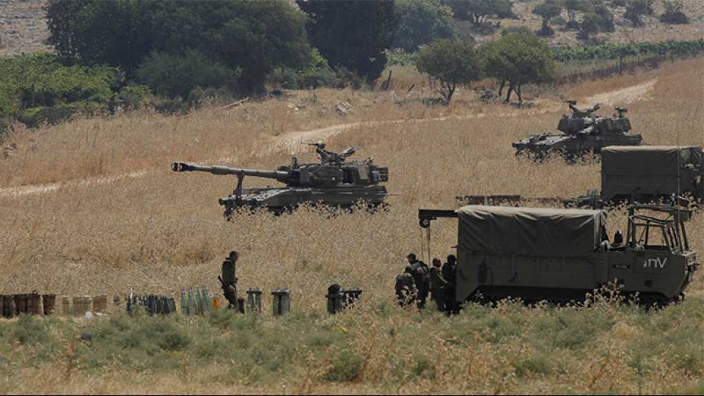 L’armée de l’occupation lance un exercice militaire le long de la frontière avec le Liban