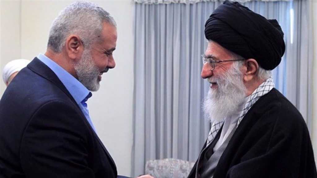 Haniyeh assure à sayed Khamenei que la résistance se poursuivra jusqu’à la libération d’al-Qods