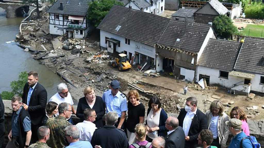 Inondations: au moins 191 morts en Europe, Merkel découvre un sinistre «surréaliste»