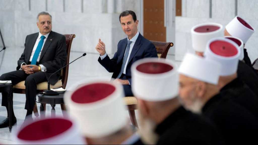 Assad à une délégation libanaise druze: La Syrie soutiendra et restera aux côtés du peuple libanais