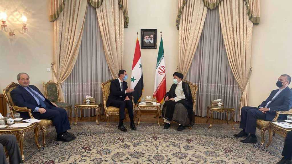 Sayyed Raïssi à Assad: La dissuasion régionale doit être renforcée pour contrer les menaces israéliennes