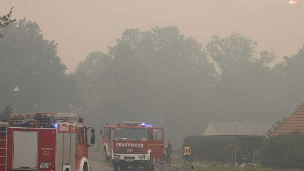 Feu de forêt à Berlin après une explosion dans un dépôt de munitions