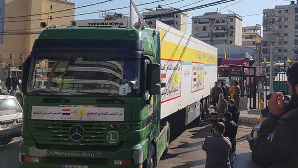 Séisme en Syrie: le 2ème convoi humanitaire du Hezbollah arrive à Alep