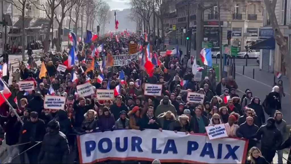 Ukraine: manifestation monstre à Paris contre l’Otan et la livraison d’armes à Kiev