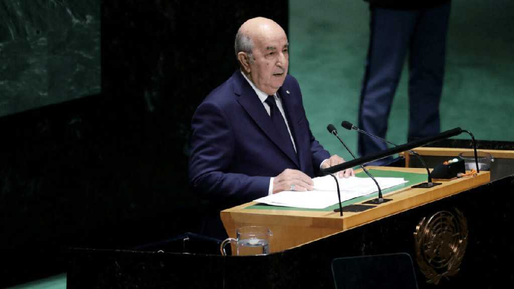 Le président algérien demande l’adhésion à part entière de la Palestine à l’ONU
