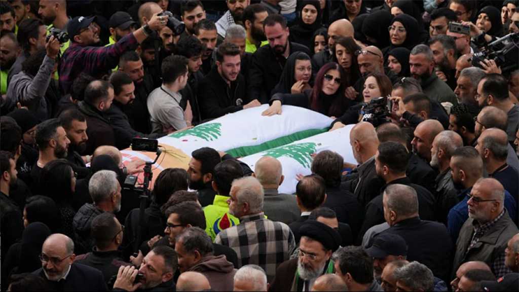 Liban: L’hommage populaire aux deux journalistes d’Al-Mayadeen, avant les funérailles