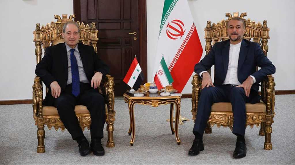 L’Iran et la Syrie se soutiennent mutuellement dans la résolution des problèmes régionaux