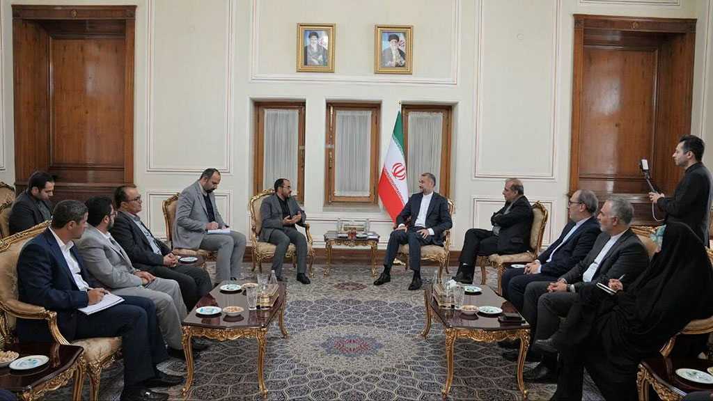 Iran : le ministre des affaires étrangères reçoit le porte-parole d’Ansarullah au Yémen