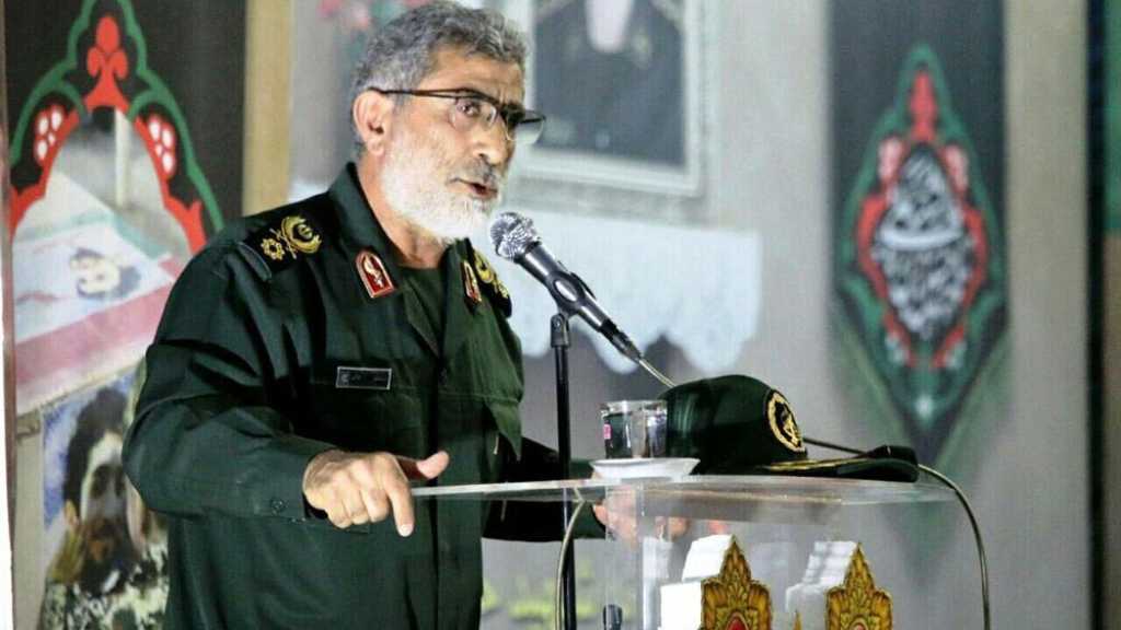 Les successeurs du martyr al-Arouri deviendront un cauchemar pour l’entité sioniste, dit Qaani