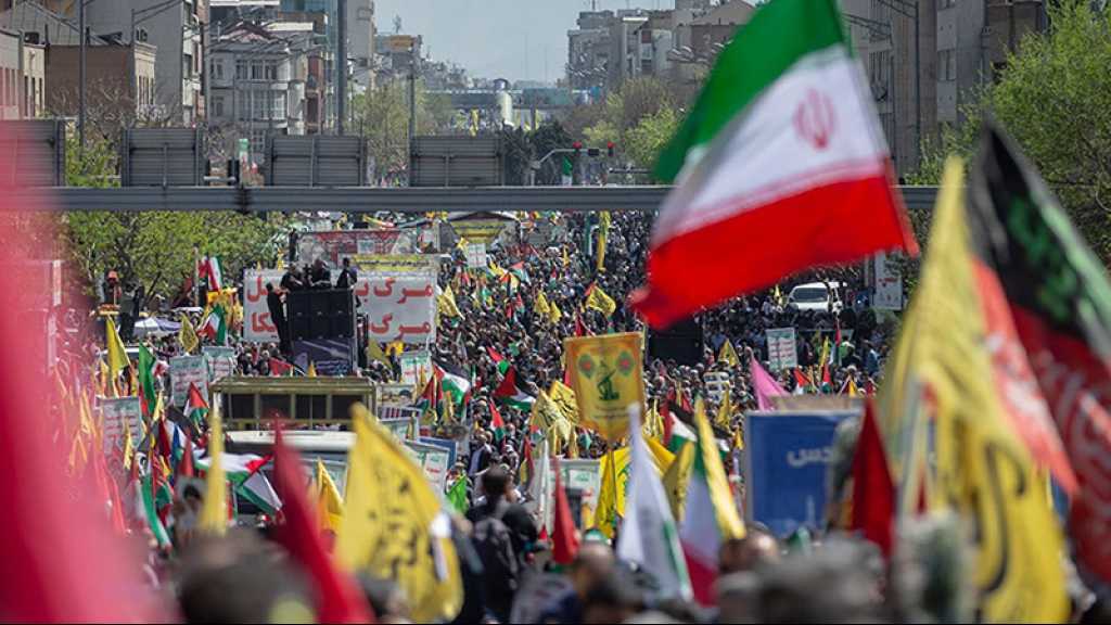 La Journée mondiale d’al-Qods: des millions d’Iraniens défilent dans les rues pour condamner le génocide à Gaza