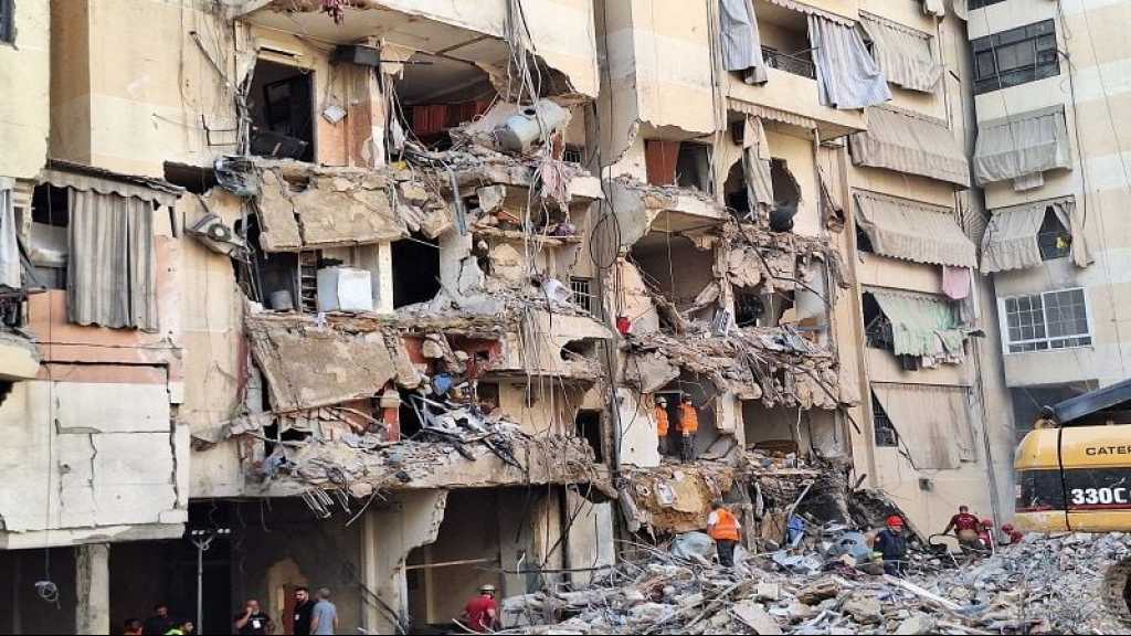 Effondrement d’un immeuble endommagé par une frappe ’israélienne’ à Beyrouth