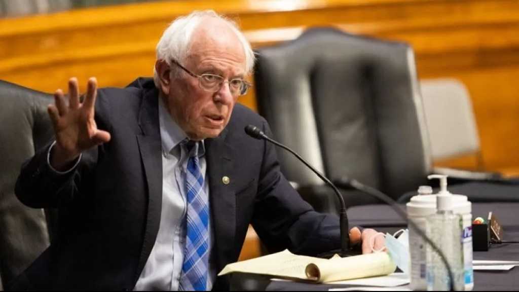 Sanders: Les USA ne doivent pas fournir d’armes qui permettent à «Israël» de commettre des atrocités