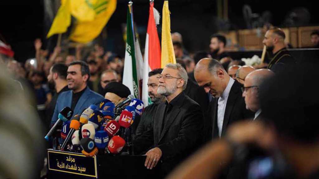 Larijani aux jeunes libanais: Persistez dans la Résistance pour honorer l’héritage du martyr de la nation, sayyed Nasrallah