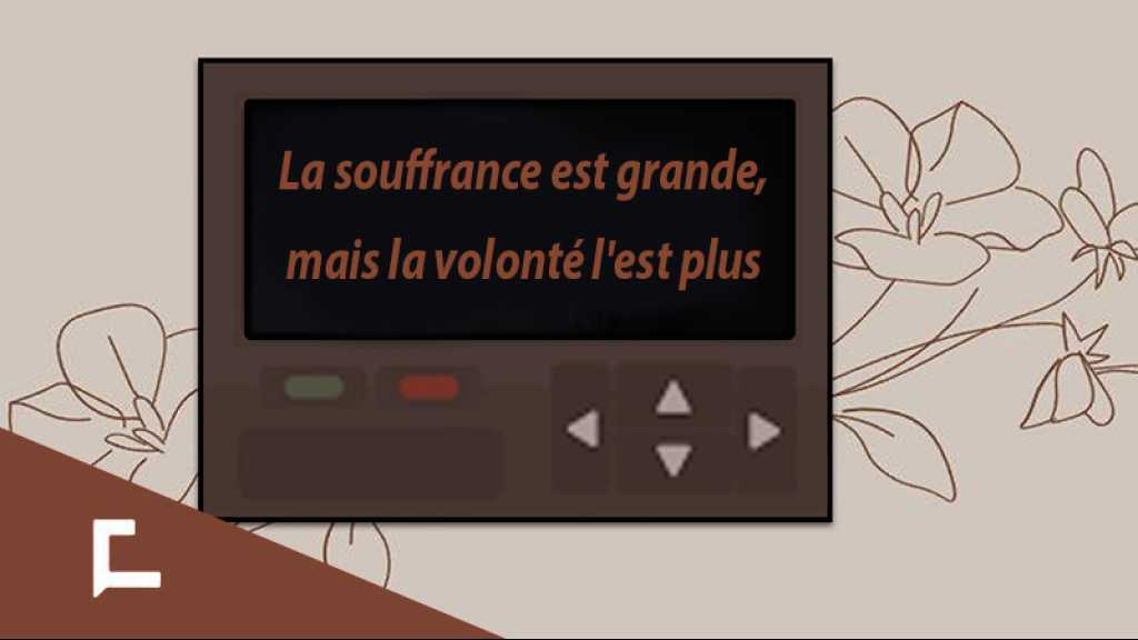 La souffrance est grande, mais la volonté l’est plus