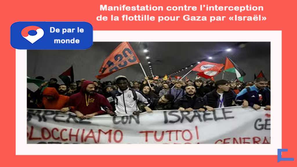 Flottille pour Gaza: En photos, des manifestations à travers le monde après l’arraisonnement de Global Sumud