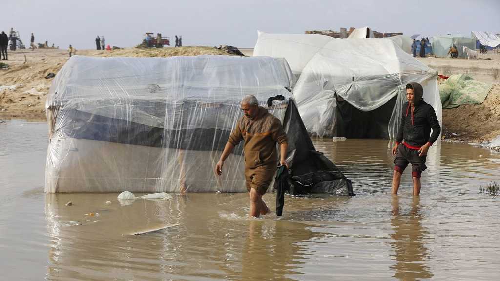 Gaza : De fortes pluies inondent un hôpital, détruisent des milliers de tentes de déplacés 