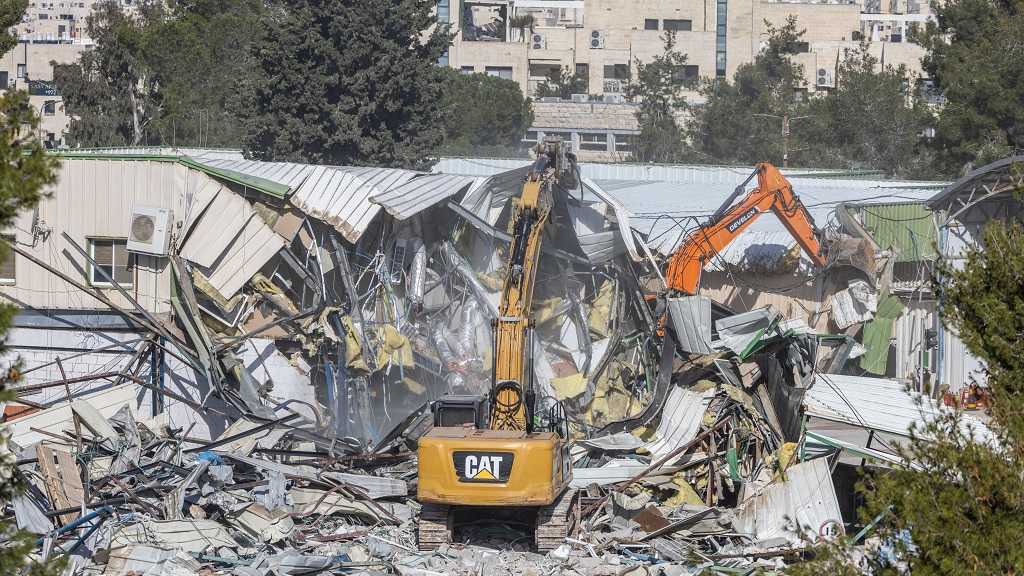 Palestine occupée: L’Unrwa affirme que son siège, déjà démoli, a été incendié