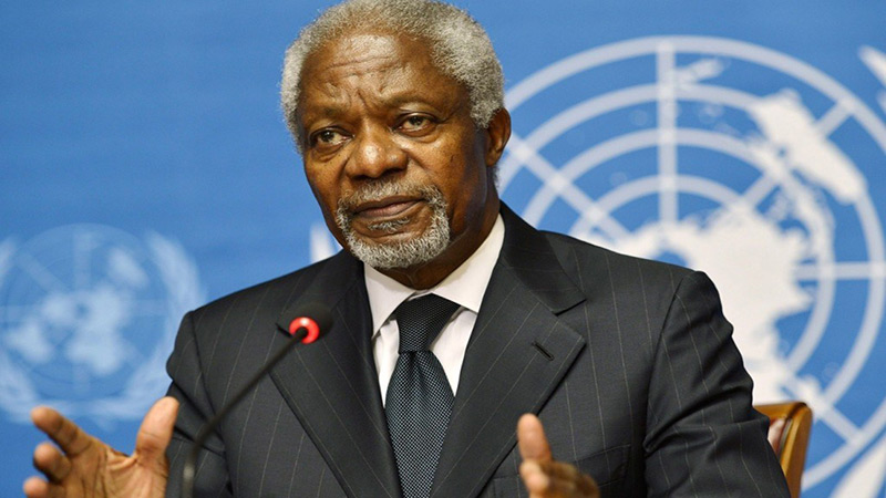 #KofiAnnan, ancien secrétaire général de l'#ONU, est mort